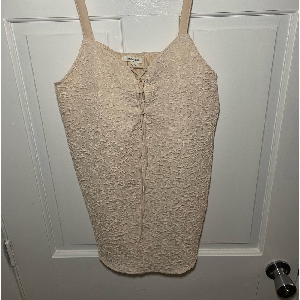 Maurices Large Cream Blouse Tank Top
